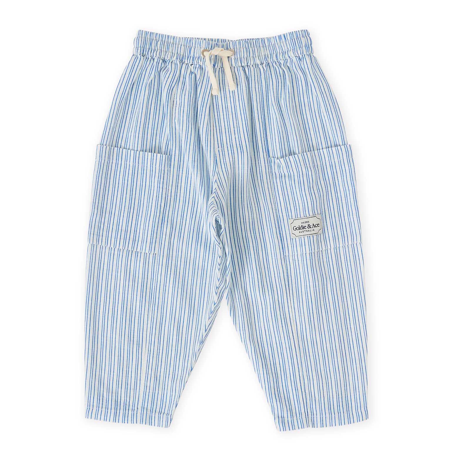 Goldie + Ace Sailor Stripe Kit Linen Pants 6M-2Y